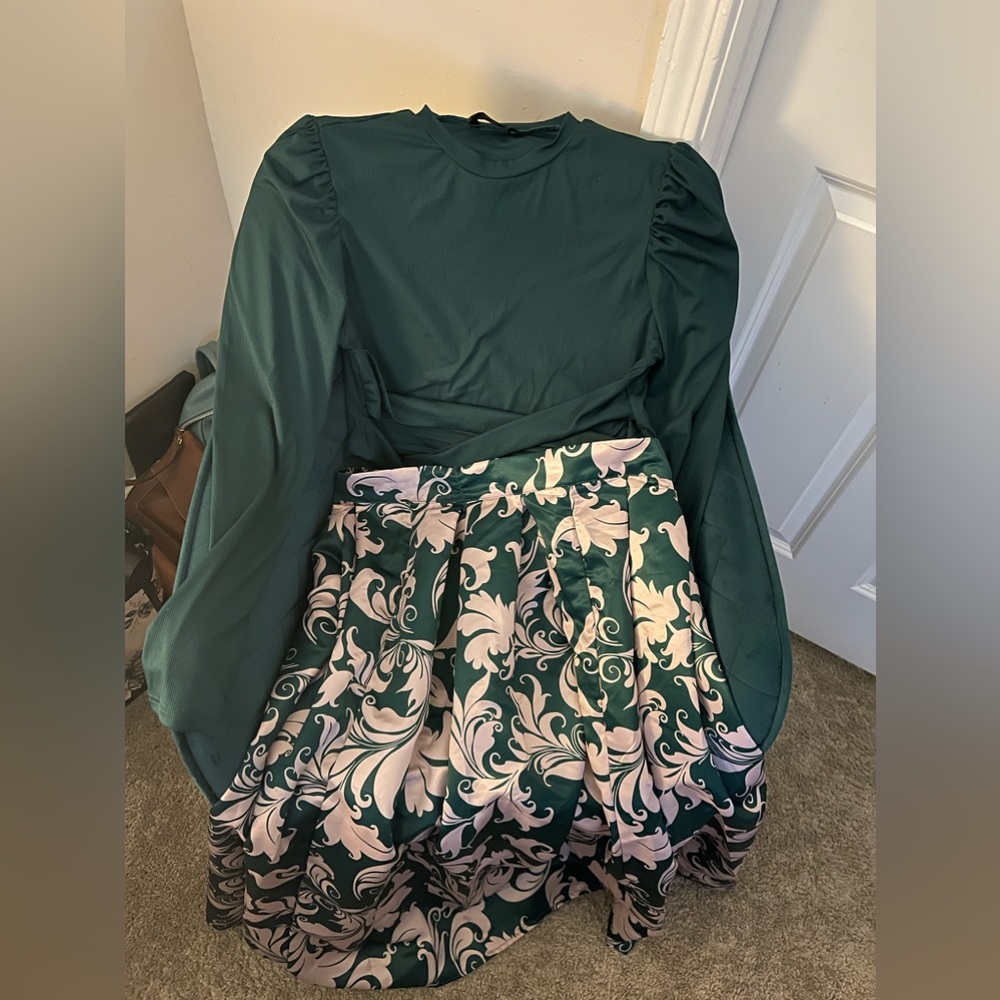 Skirt and Shirt Set - Shein